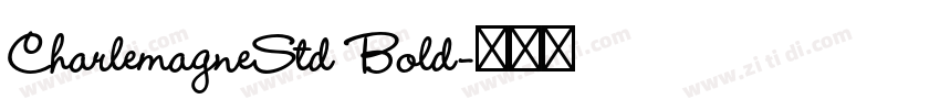 CharlemagneStd Bold字体转换